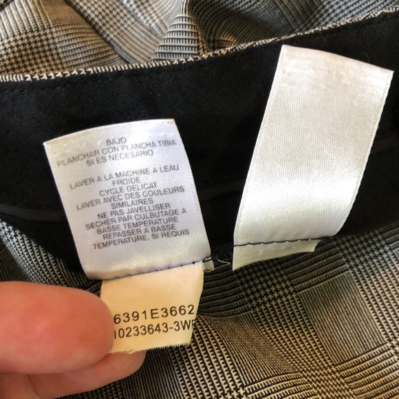 JONES NEW YORK Size 18W Glen Plaid Square FlatFront Wool Spandex Career $119NEW - Picture 11 of 16